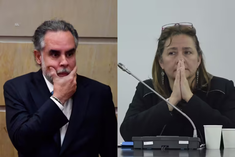 Armando Benedetti, ministro del Interior; Ángela María Buitrago, ministra de Jusiticia.